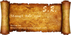 Stengl Rózsa névjegykártya