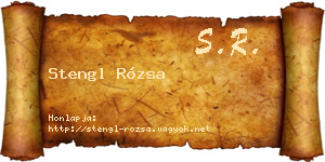 Stengl Rózsa névjegykártya